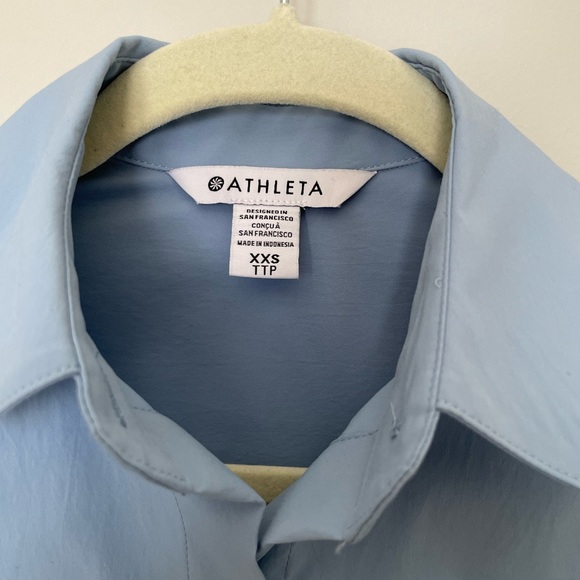 NWT Athleta Oversized Button Down Shirt XXS - Picture 3 of 12